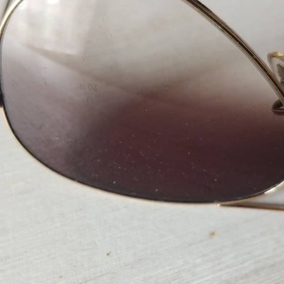 Gold Trimmed Ray Bans - Picture 8 of 9